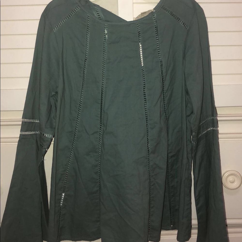 Olive Green Listicle Top